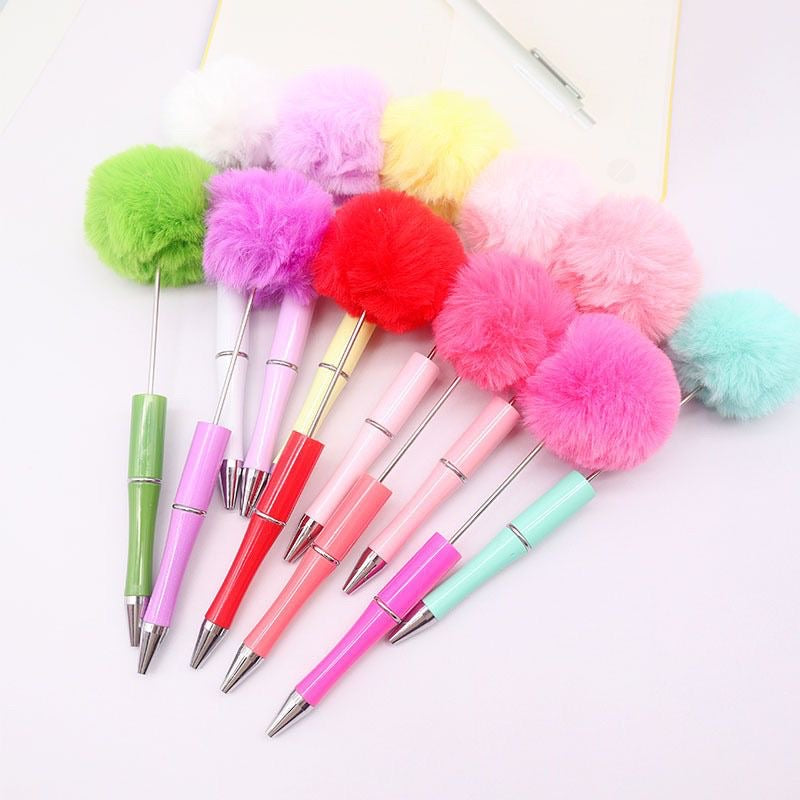 DP002-Fuzzy Beaded Pen